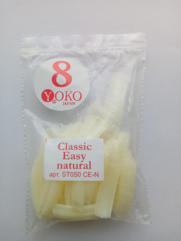 Типсы YOKO Classic easy natural №08 (50шт/пакет) ST050 CE-N-08