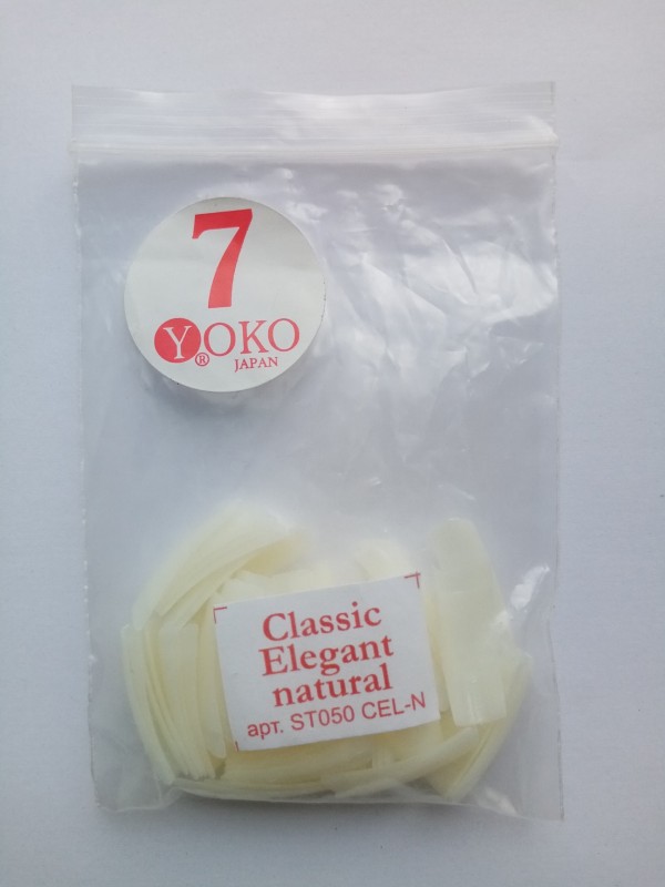 Типсы YOKO Classic elegant natural №07 (50шт/пакет) ST050 CEL-N-07