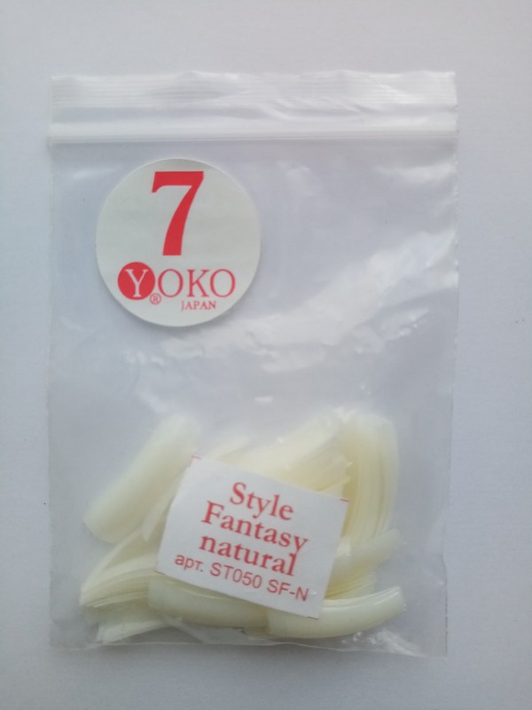 Типсы YOKO Style fantasy natural №07 (50шт/пакет) ST050 SF-N-07