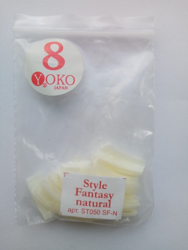 Типсы YOKO Style fantasy natural №08 (50шт/пакет) ST050 SF-N-08