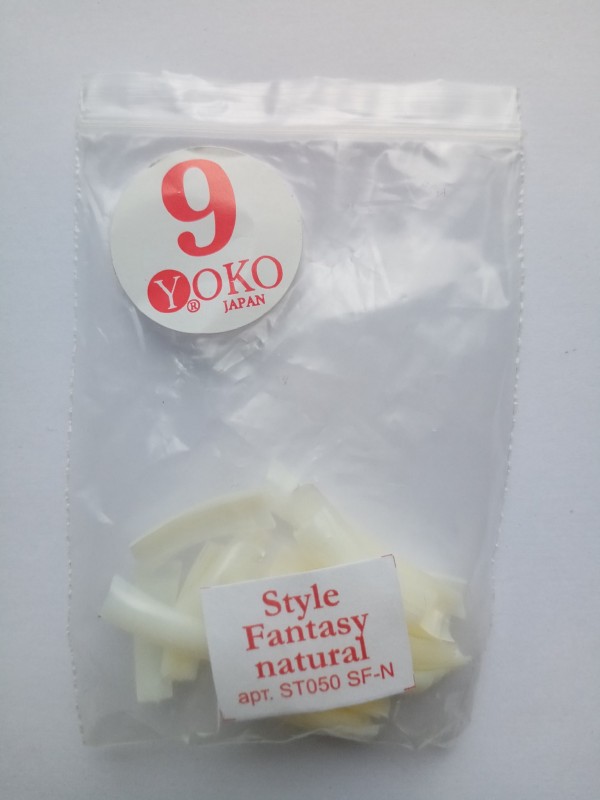 Типсы YOKO Style fantasy natural №09 (50шт/пакет) ST050 SF-N-09