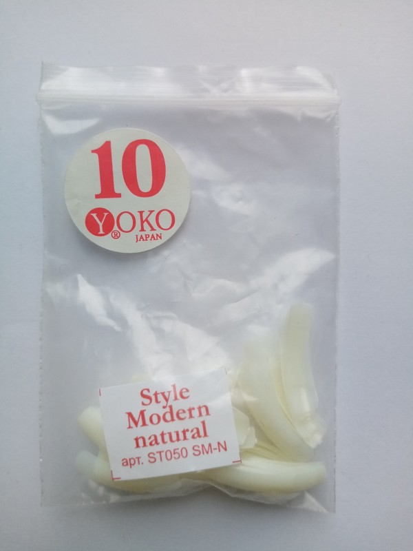 Типсы YOKO Style modern natural №10 (50шт/пакет) ST050 SM-N-10