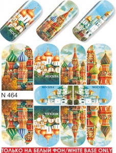 Наклейки водные N 464 Москва