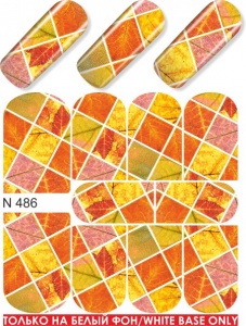 Наклейки водные N 486
