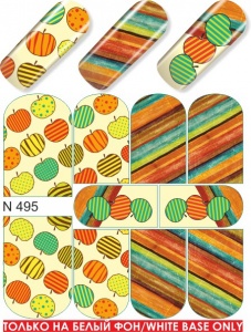 Наклейки водные N 495
