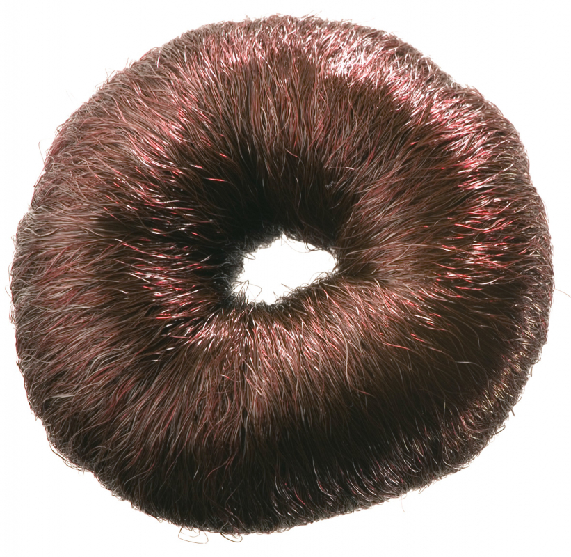 Валик Dewal круглый коричневый из искусственного волоса НО-5115 Brown