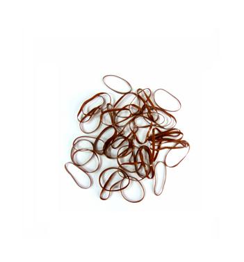 Резинки Dewal (RES033) силикон миди коричневые 50шт/уп