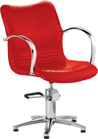 Кресло гидравлика А110*91 Bella красный лаковый текстурный