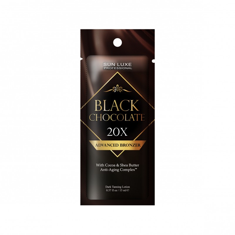 SUN LUXE 20х "Black Chocolate" Крем для загара в солярии с маслом Ши и какао (15 мл)