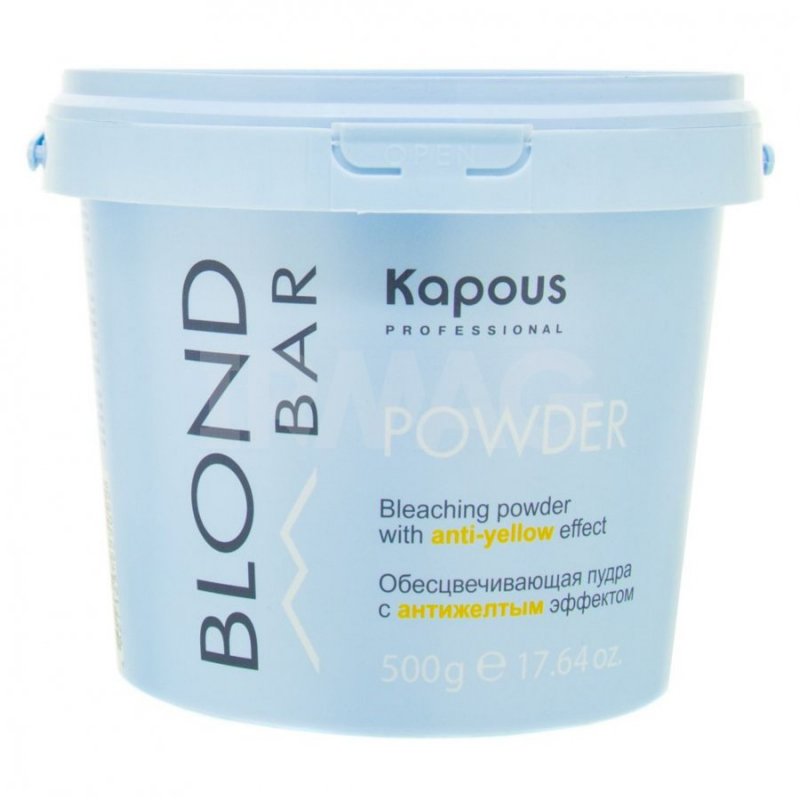 Kapous Professiona «Blond Bar» Обесцвечивающая пудра с антижелтым эффектом 500гр (Арт.1301)