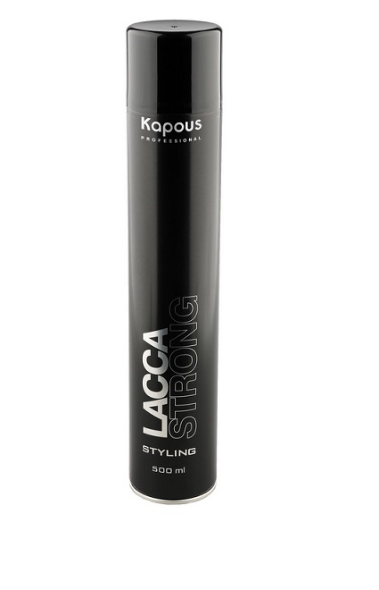 Kapous Professional Styling Лак аэрозольный сильной фикс. (без фреона) 500 мл "Lacca Strong" (Арт.16)