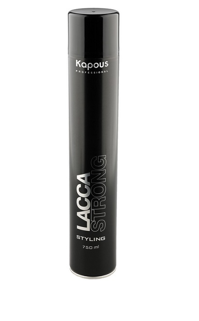 Kapous Professional Styling Лак аэрозольный сильной фикс.(без фреона) 750 мл "Lacca Strong" (Арт.580)