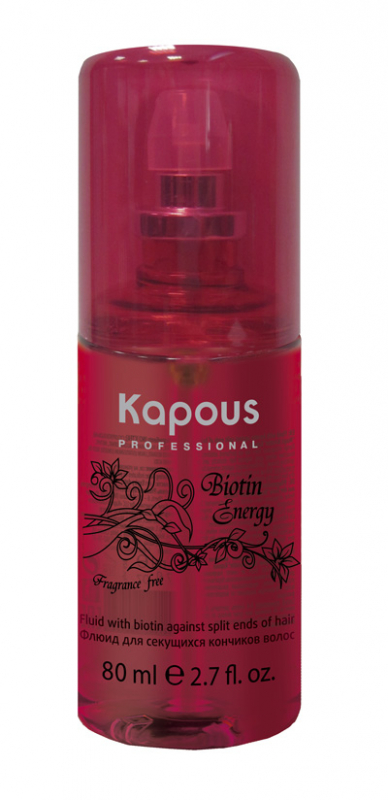 Kapous Professional "Biotin Energy" Флюид для секущихся кончиков волос с Биотином 80 мл (Арт.619)