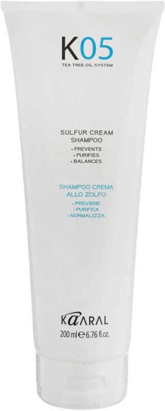 Kaaral K05 Sulphur cream Крем-шампунь на основе серы 200 мл (1049)