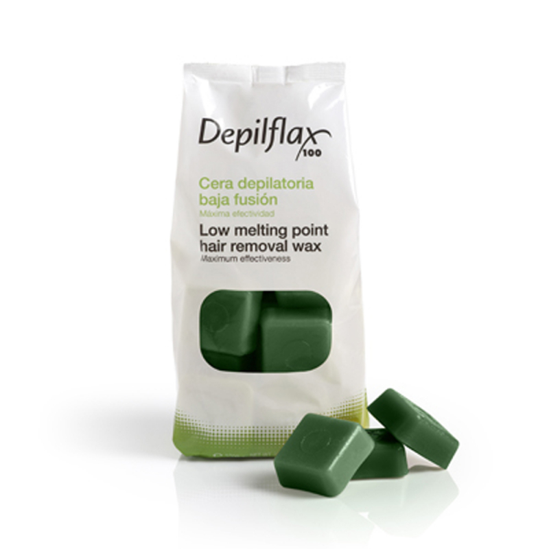 Depilflax Горячий воск - Зеленый 1 кг для сухой кожи с экстр. водорослей