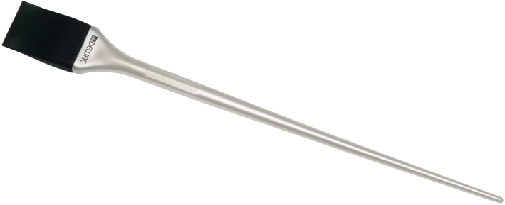 Кисть-лопатка Dewal (JPP-149) для окрашивания прядей узкая силиконовая, черная